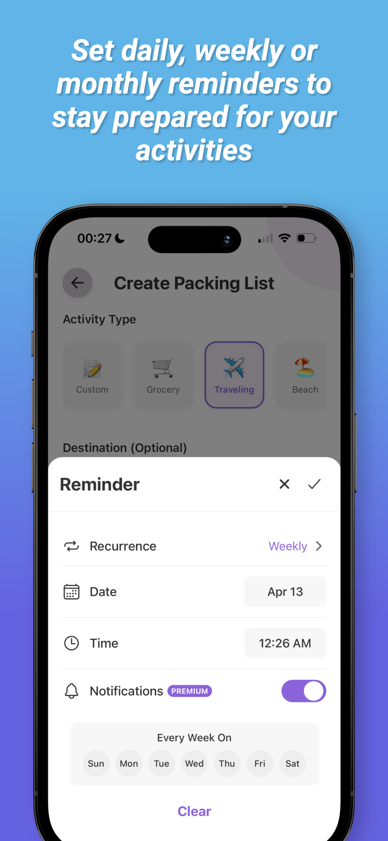 Share Lists Feature